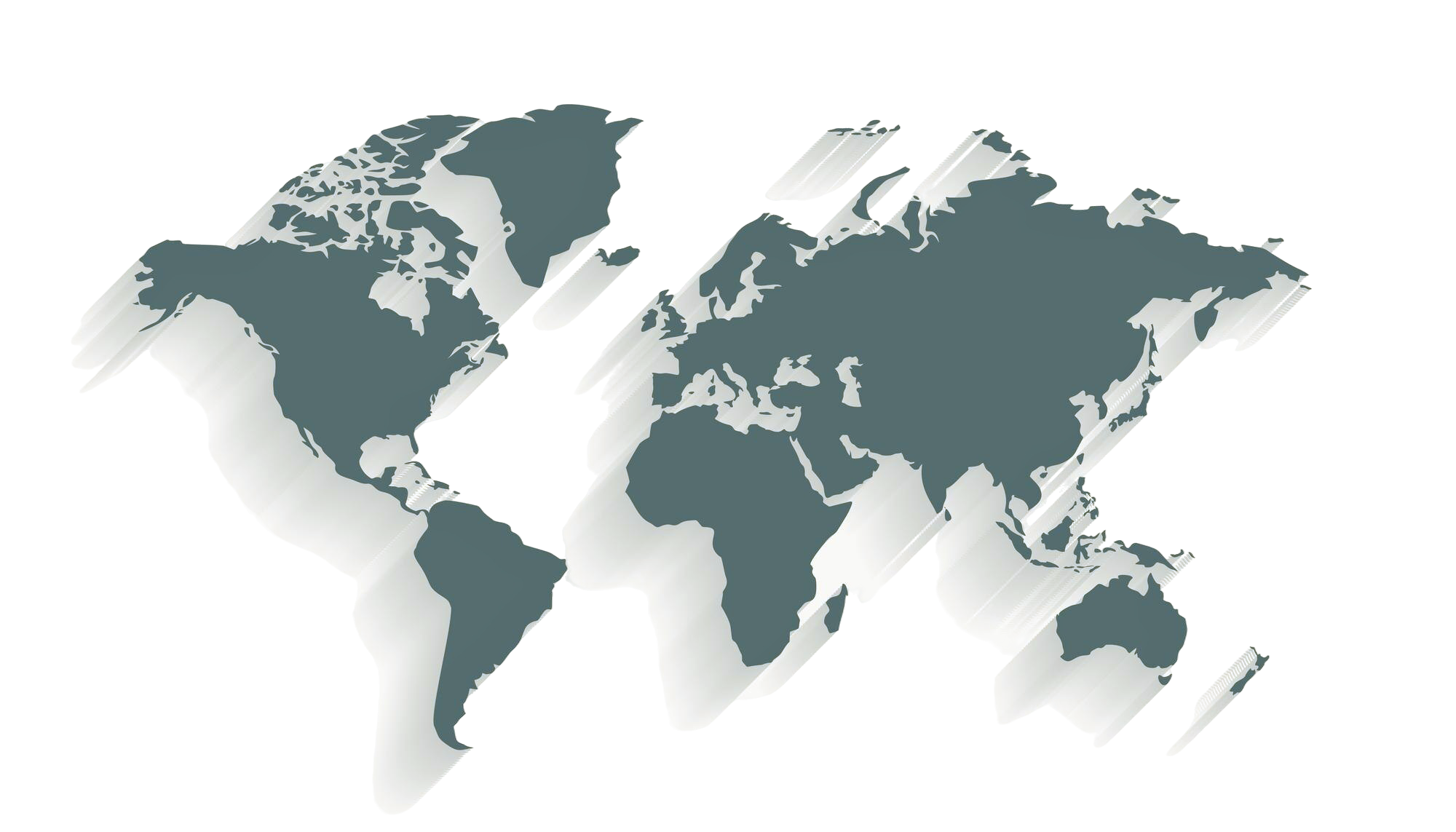 Mapa světa s vyznačenými zeměmi, kde Bewit působí